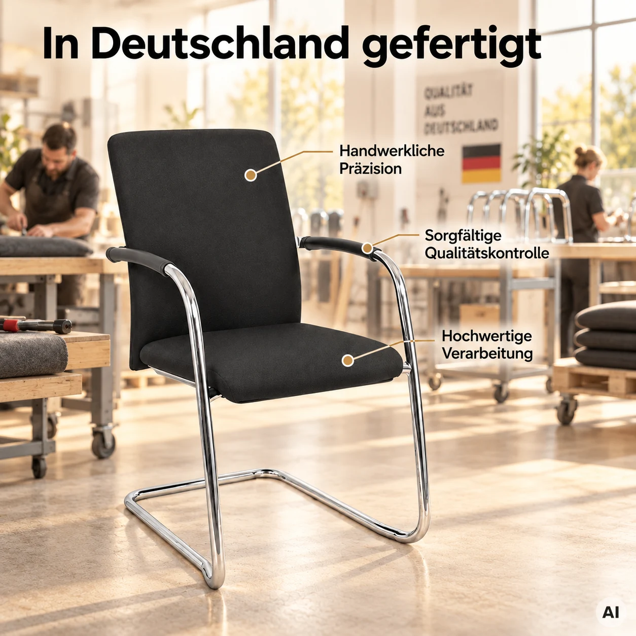 Ergo Objekt ME 1 - Bequemer Komfort-Freischwinger