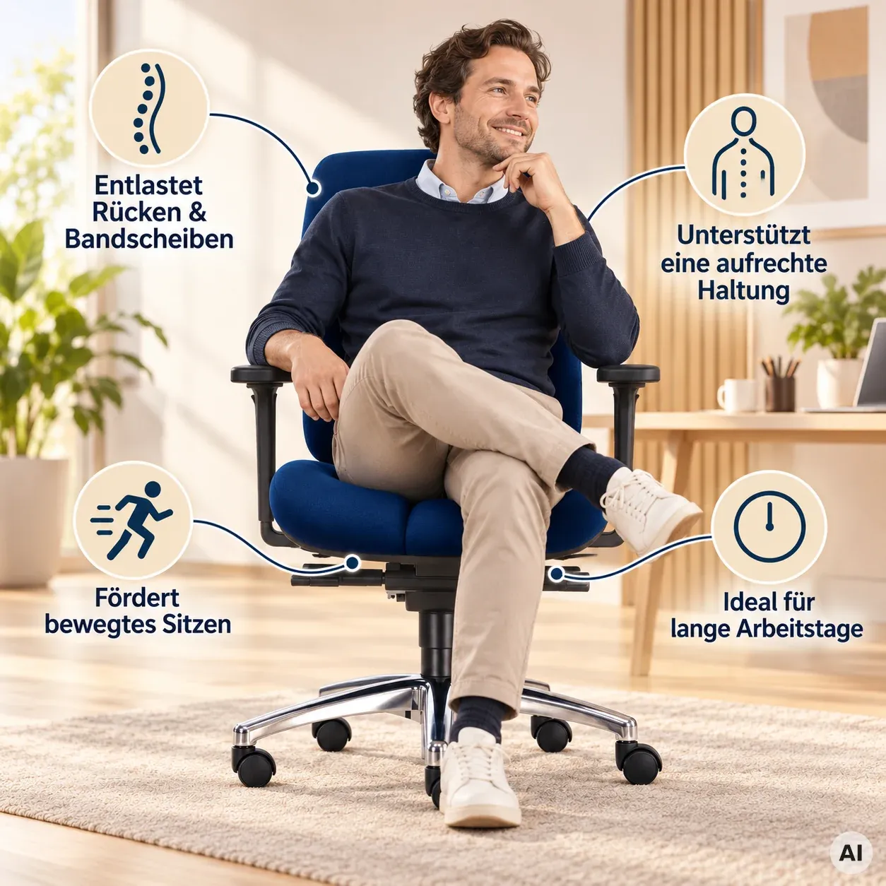 Mister ShapeUp M - Profi Bürostuhl für Männer