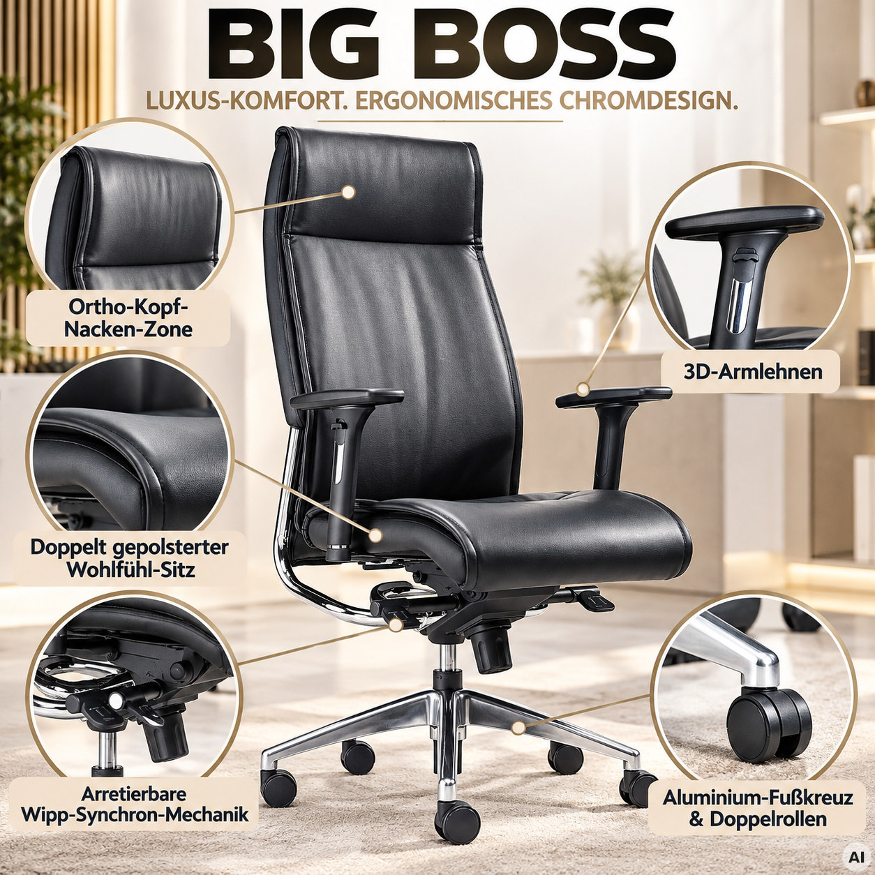 BIG BOSS - Luxus Chefsessel